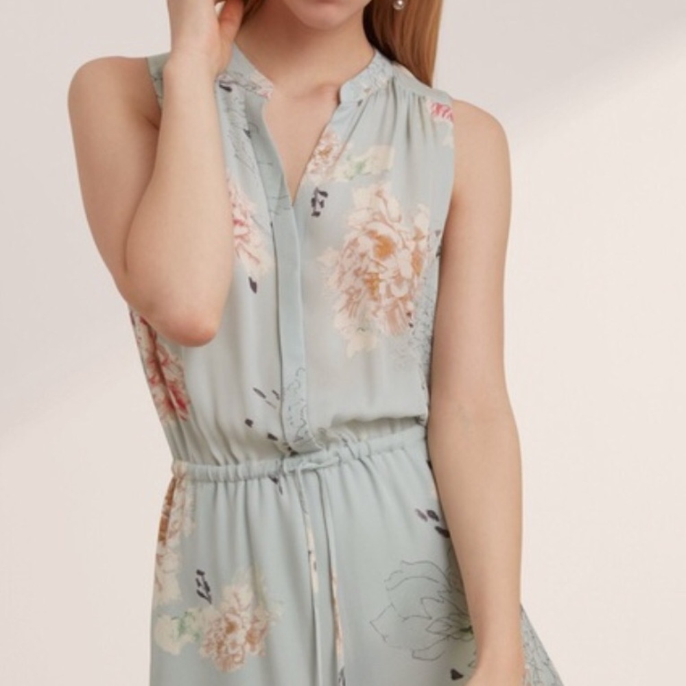 Aritzia Babaton 100% Silk Bennett Floral Dress
